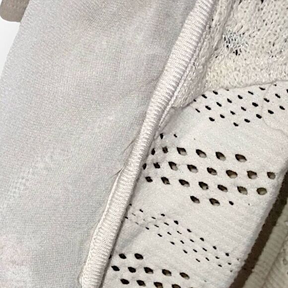 Chicos Womens Sweater Sz Medium Crochet‎ Knitted Coverup Cardigan Cottagecore - Picture 9 of 13